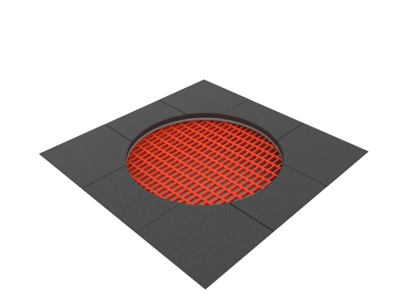 plac zabaw z trampolinami ELP32A2211