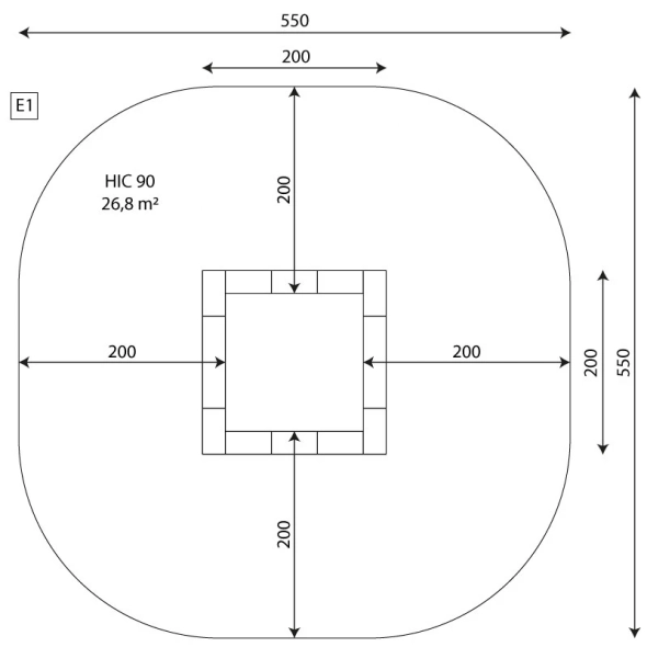 trampolina na plac zabaw ELP32A2213